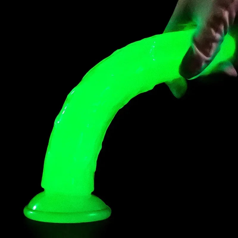 Realistic Glow In The Dark Penis with Suction Cup