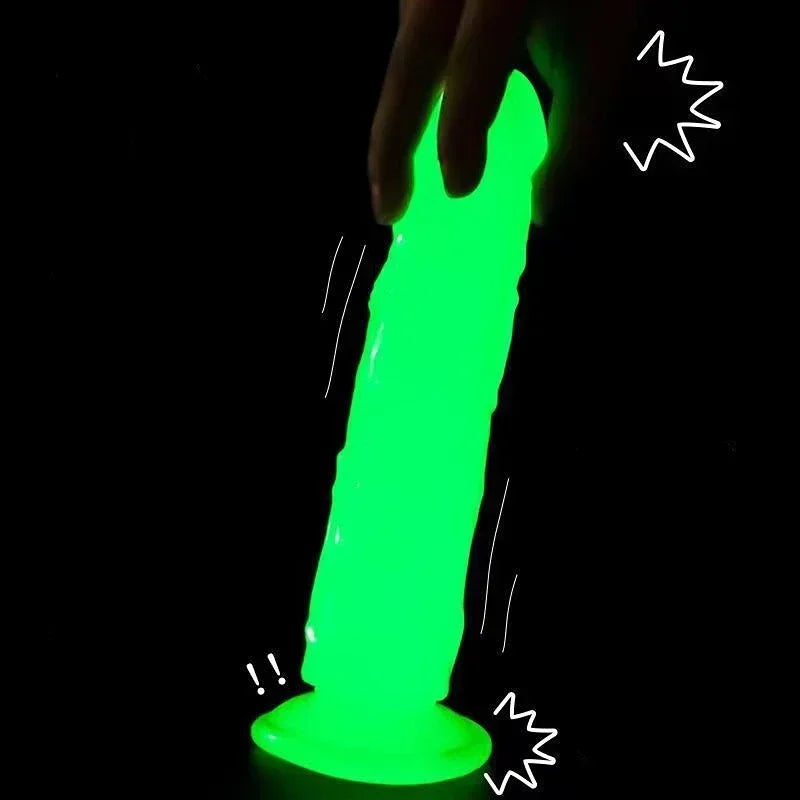 Realistic Glow In The Dark Penis with Suction Cup