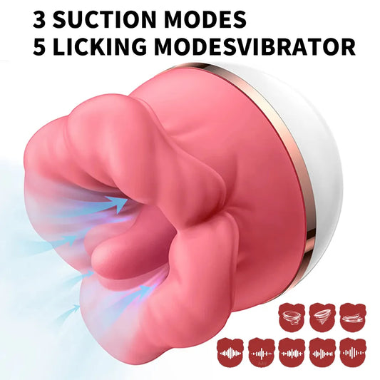 Rose Sucking and Licking Vibrator
