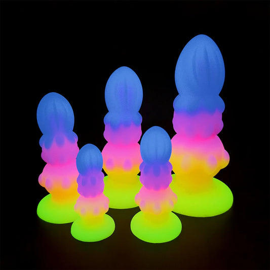 Fun Glow In The Dark Butt Plug With Suction Cup