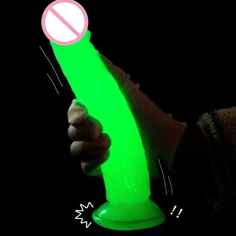 Realistic Glow In The Dark Penis with Suction Cup