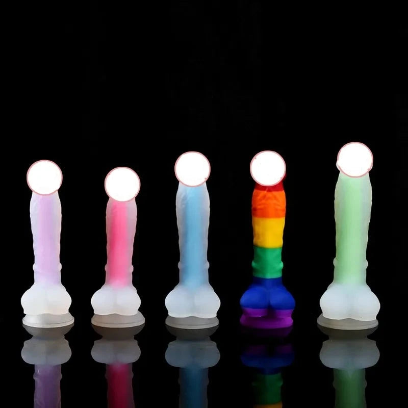 Colorful Glowing Realistic Dildos