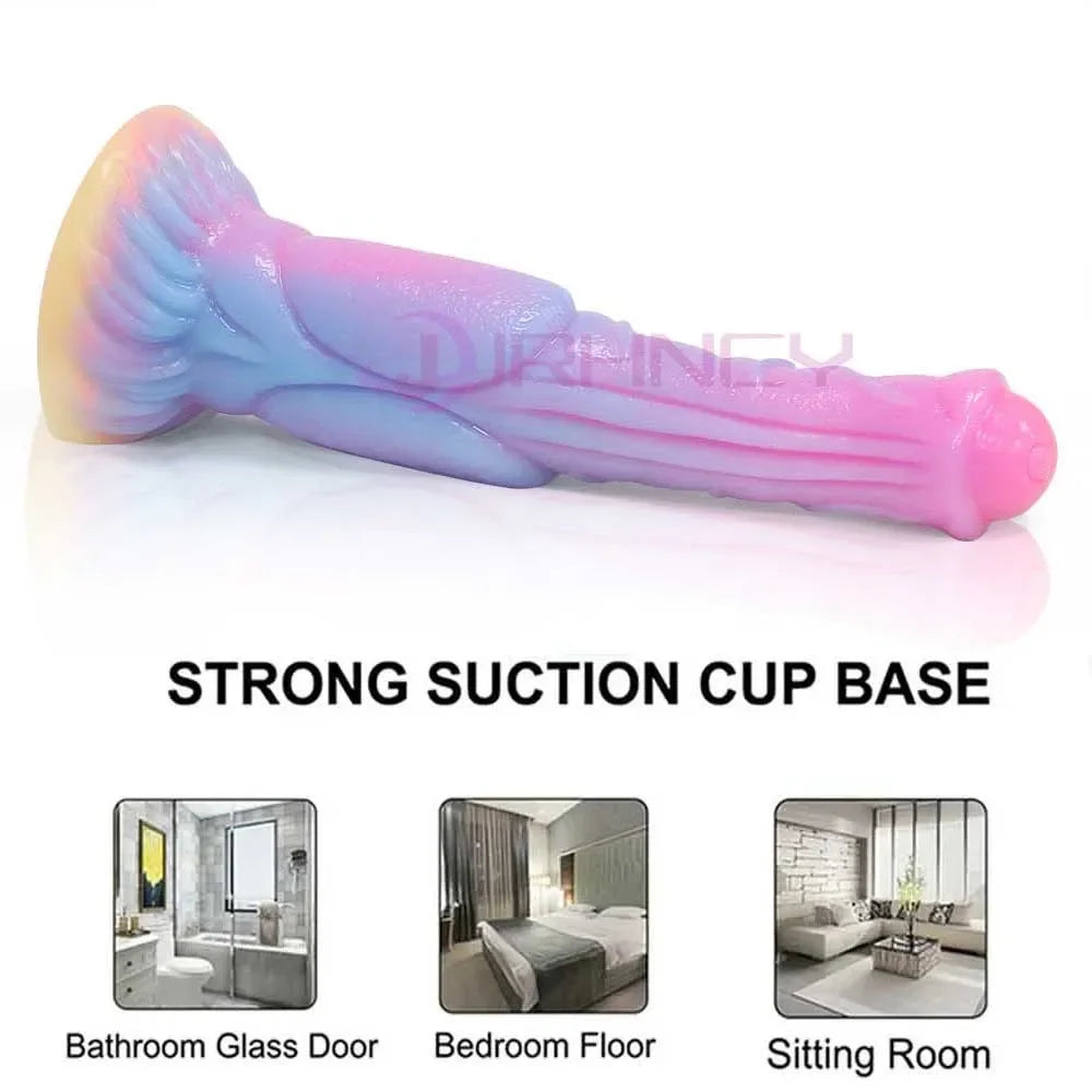 Exciting Glow In The Dark Dildo with Suction Cup