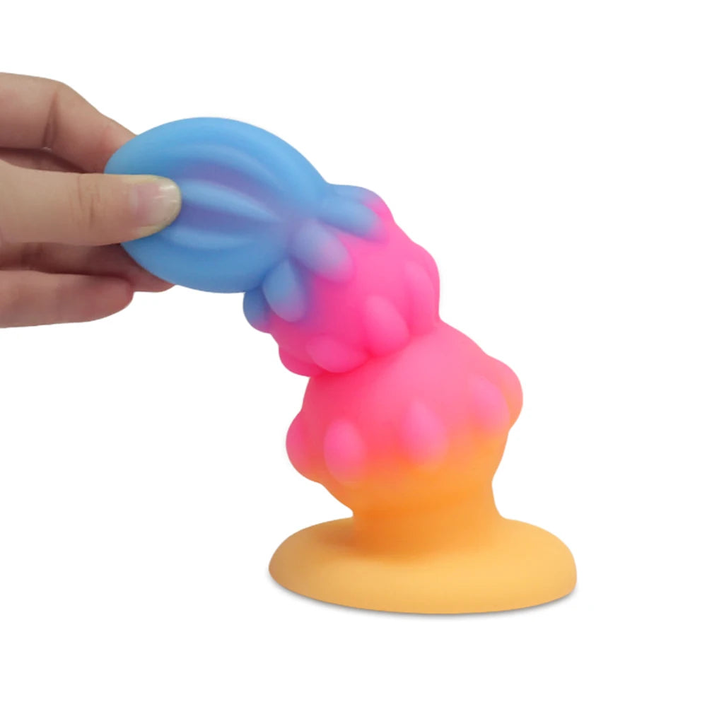 Fun Glow In The Dark Butt Plug With Suction Cup